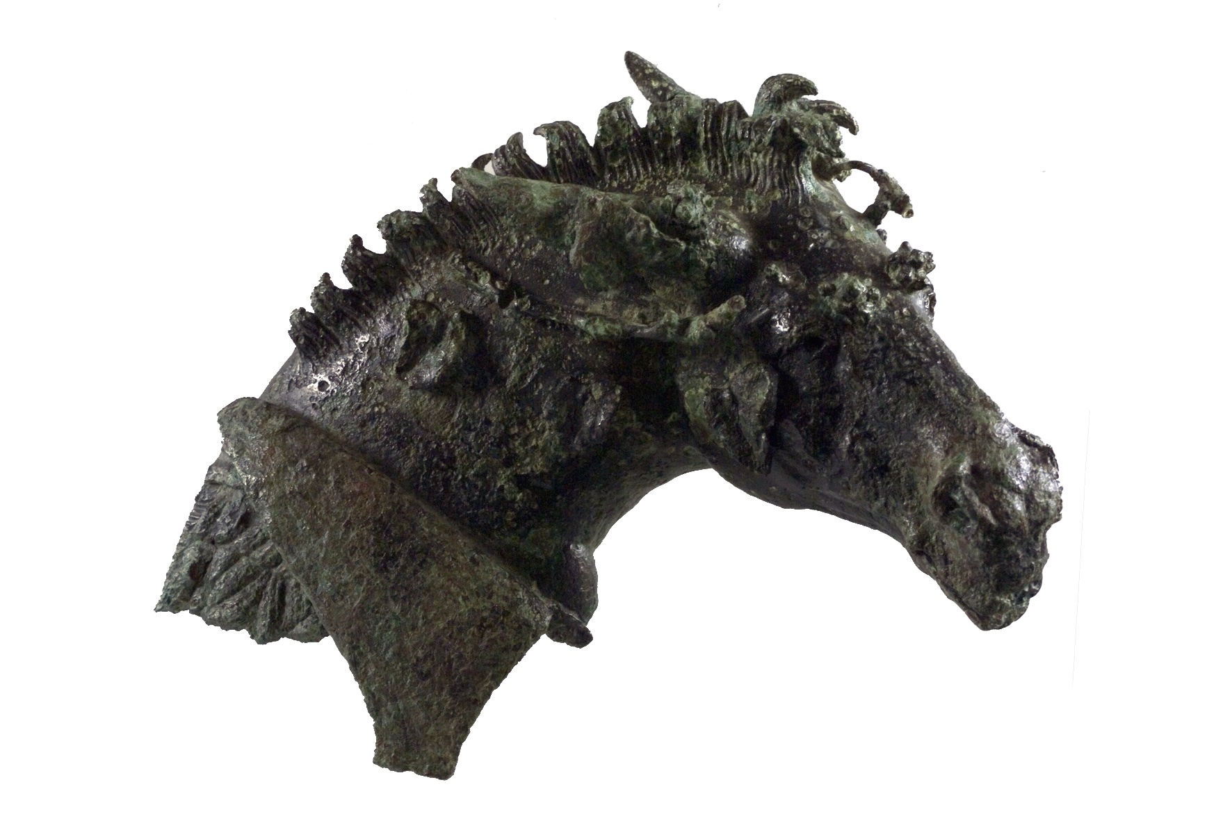 Bacchic mule’s head, ornament on a triclinium bed headboard